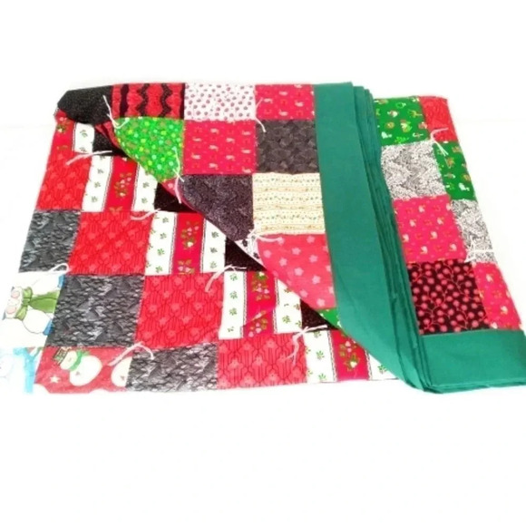 Lightweight Cotton Square Handmade Patchwork Quilt - Picture 2 of 8